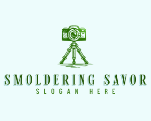 Camera Photography Tripod logo design