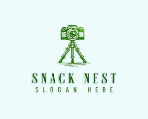 Camera Photography Tripod logo design