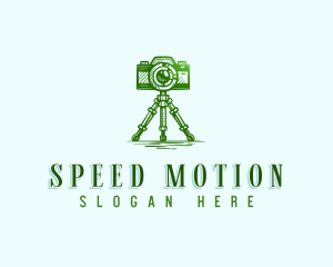 Camera Photography Tripod logo design