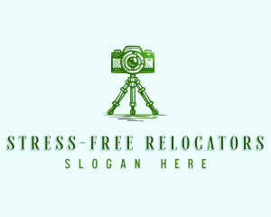 Camera Photography Tripod logo design