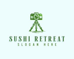 Camera Photography Tripod logo design