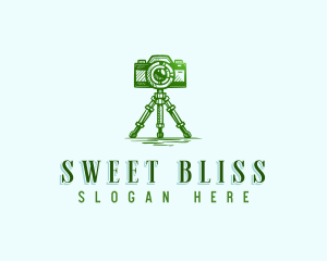 Camera Photography Tripod logo design