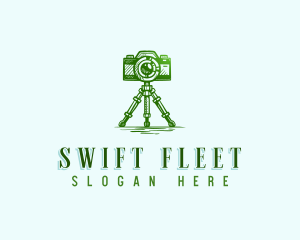 Camera Photography Tripod logo design