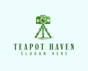 Camera Photography Tripod logo design