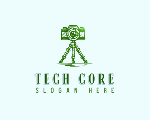 Camera Photography Tripod logo design