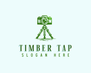 Camera Photography Tripod logo design