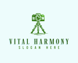 Camera Photography Tripod logo design