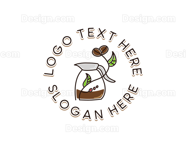 Coffee Brew Plant Logo