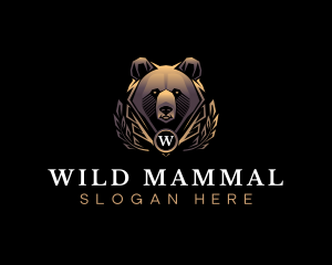 Wild Bear Animal logo design