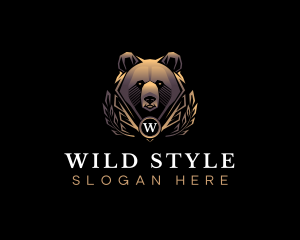 Wild Bear Animal logo design