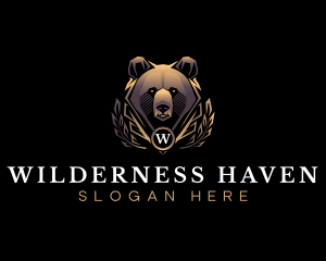 Wild Bear Animal logo design