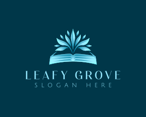 Tree Book Leaves logo