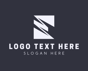 Professional Zigzag Letter E logo