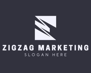 Professional Zigzag Letter E logo