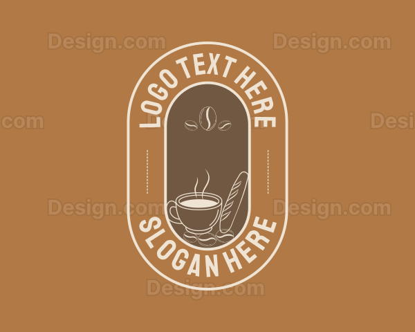 Hot Coffee Bean Logo