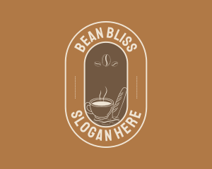 Hot Coffee Bean logo design