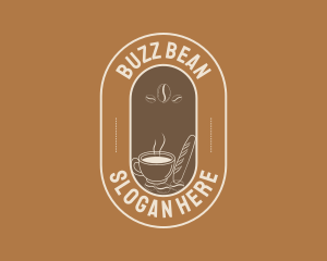 Hot Coffee Bean logo design