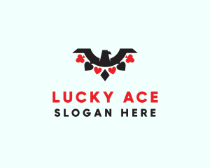 Poker Eagle Wings logo design