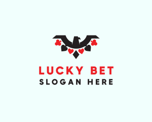 Poker Eagle Wings logo design