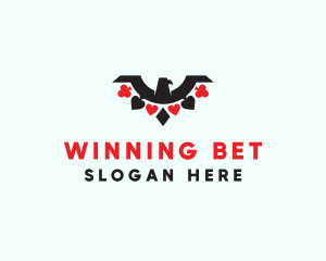 Poker Eagle Wings logo design