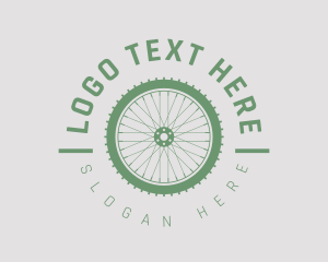 Wheel - Cyclist Wheel Emblem logo design