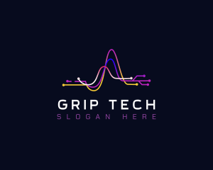 Tech Digital Waves logo design