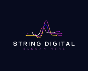 Tech Digital Waves logo design