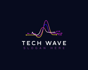 Tech Digital Waves logo design