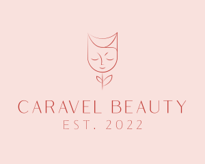 Rose Face Beauty Cosmetics logo design