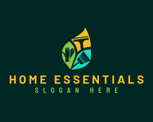 Eco Leaf Housekeeping logo design