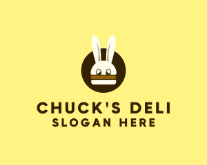 Rabbit Burger Bun logo design