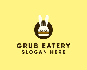 Rabbit Burger Bun logo design