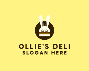 Rabbit Burger Bun logo design