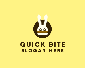 Rabbit Burger Bun logo design