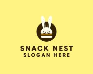 Rabbit Burger Bun logo design