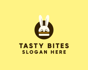 Rabbit Burger Bun logo design