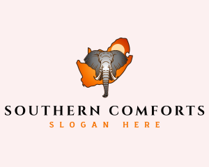 South Africa Wild Elephant logo