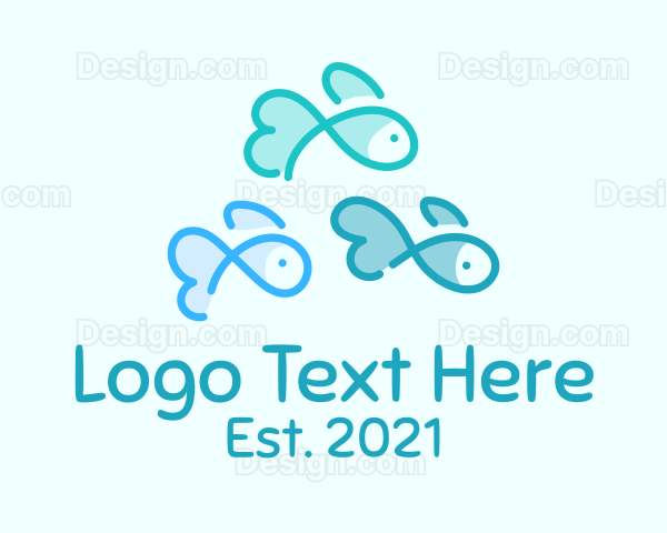 Fish Pet Aquarium Logo