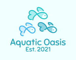 Fish Pet Aquarium  logo design