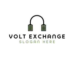 Audio Headphones Battery logo