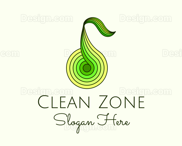 Geometric Pear Fruit Logo