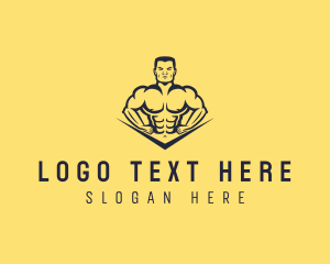 Gym - Strong Muscle Gym logo design