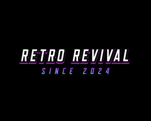 Retro Futuristic Game logo design