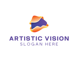 Abstract 3D Multimedia logo