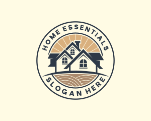 Home Roof Property logo design