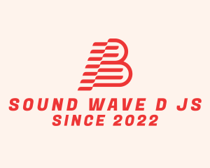 Modern Wave Letter B  logo design