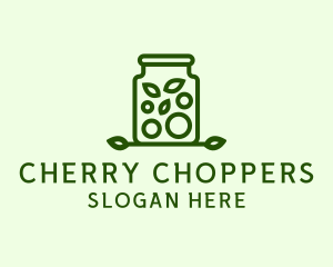 Healthy Greens Jar logo design