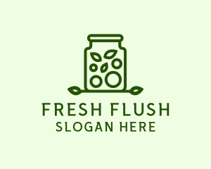 Healthy Greens Jar logo design