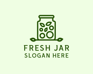 Healthy Greens Jar logo design