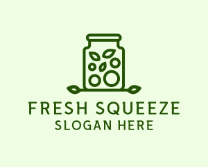 Healthy Greens Jar logo design